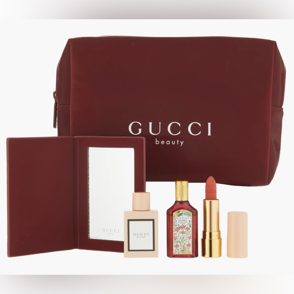Gucci Burgundy Beauty Set, NWT